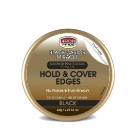 African Pride Black Castor Miracle Hold & Cover Edges 64 g