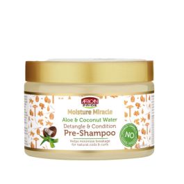 African Pride Moisture Miracle Aloe & Coconut Water Pre – Shampoo 340 g