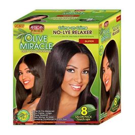 African Pride Olive Miracle Deep Conditioning No – Lye Relaxer System Super